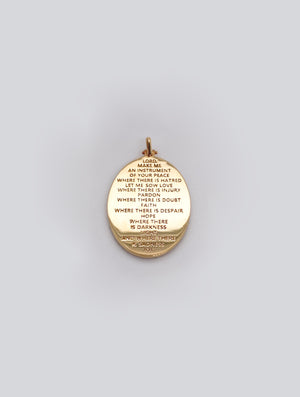 saint francis diamond pendant