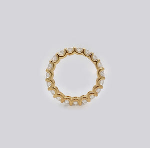 u-shaped eternity ring